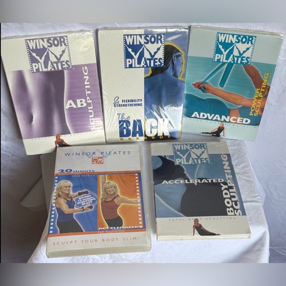 Windsor Pilates 5 DVDs Set - Abs, Back, Body Sculpting